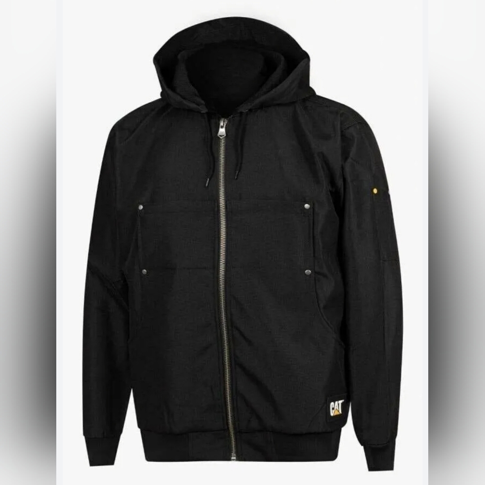Caterpillar Mens Work Light Hooded Jacket